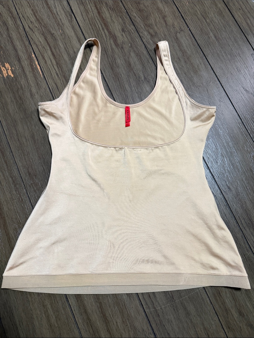 Women’s  Spanx Slimplicity Open-Bust Nude Camisole Shapewear Undershirt size XL